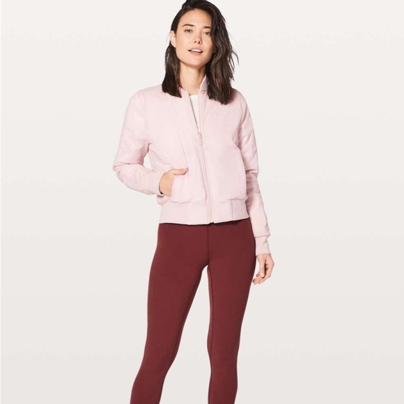 lululemon athletica Jackets & Blazers - Lululemon Non-Stop Bomber *Reversible Porcelain Pink